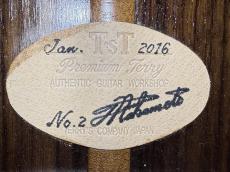 T’sT Premium Terry PTJ-100 2016年製 (Serial NO.2) /　Premium Spruce Top・Premium　Rosewood Side and Back・Abalone Trim and Rosette・”本鼈甲” Pick-guard・Honduras Mahogany and Maple 5P Neck【With Original Hard Case】_16