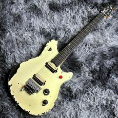 EVH Limited Edition Wolfgang Special Striped Series, Ebony Fingerboard, Distressed Ivory_2