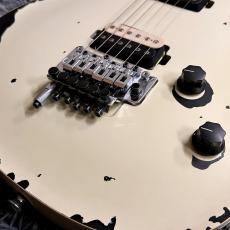 EVH Limited Edition Wolfgang Special Striped Series, Ebony Fingerboard, Distressed Ivory_3