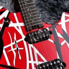 EVH Wolfgang Special Striped Series, Ebony Fingerboard, Red, Black, and White 【特価】_4