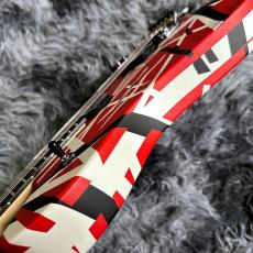 EVH Wolfgang Special Striped Series, Ebony Fingerboard, Red, Black, and White 【特価】_9