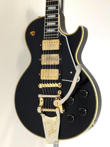 Gibson Murphy Lab 1957 Les Paul Custom 3-Pickup With Bigsby Vibrato Ebony Light Aged