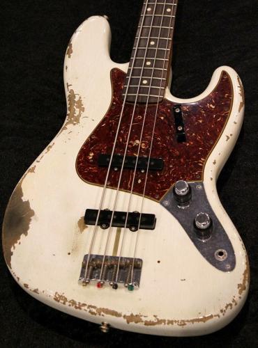 Fender Custom Shop 2019 Custom Built '61 Jazz Bass Heavy Relic /Olympic White #CZ543716【4.13kg】