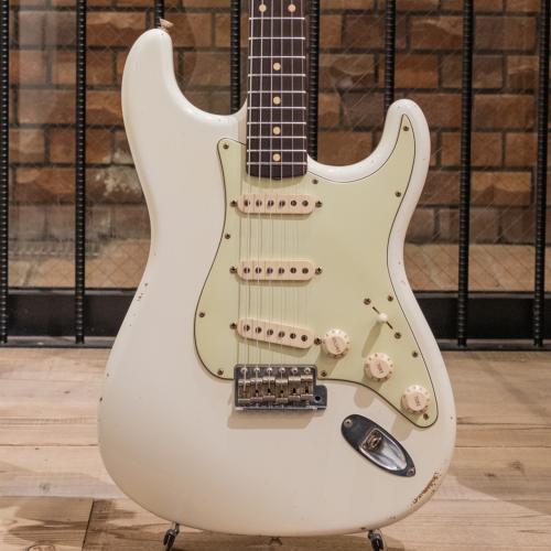 Fender Custom Shop MBS LTD 1960 Stratocaster Relic Brazilian Rosewood FB Olympic White Built by John English / 2006