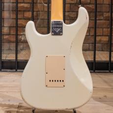 Fender Custom Shop MBS LTD 1960 Stratocaster Relic Brazilian Rosewood FB Olympic White Built by John English / 2006_3