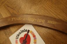 Polk 1960's Vintage Polk-a-Lay-Lee Baritone Scale Surf Ukulele #0050_7