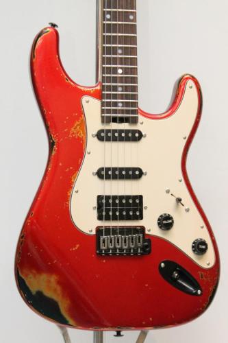 Shue Guitars New Classic S TM80 Rosewood Fingerboard Candy Apple Red over Sunburst【3.04kg】
