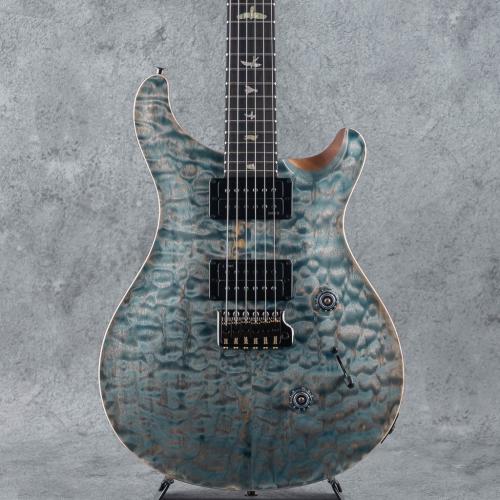 Paul Reed Smith [PRS] Limited Run Custom 24 Quilted Artist Top Awabi Birds Inlay Faded Indigo w/Natural Back S/N:0429634