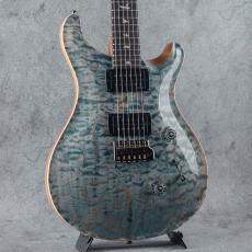 Paul Reed Smith [PRS] Limited Run Custom 24 Quilted Artist Top Awabi Birds Inlay Faded Indigo w/Natural Back S/N:0429634_3