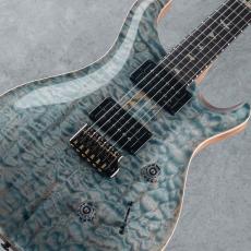 Paul Reed Smith [PRS] Limited Run Custom 24 Quilted Artist Top Awabi Birds Inlay Faded Indigo w/Natural Back S/N:0429634_10