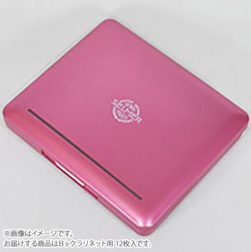 NONAKA リードケース B♭クラリネット用 セルマーロゴ入り 12枚収納可 サクラピンク