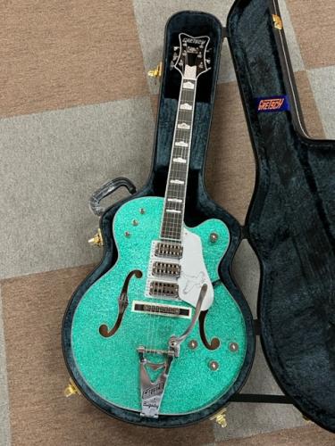 Gretsch G6136T Kenny Falcon II with String-Thru Bigsby Ebony Fingerboard Early Summer Green Sparkle