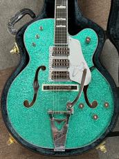 Gretsch G6136T Kenny Falcon II with String-Thru Bigsby Ebony Fingerboard Early Summer Green Sparkle_2