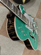 Gretsch G6136T Kenny Falcon II with String-Thru Bigsby Ebony Fingerboard Early Summer Green Sparkle_9