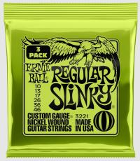 ERNIE BALL NICKEL WOUND REGULAR SLINKY 3PACK #3221【10-46/エレキギター弦/3セット】