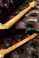 XOTiC XSC-2 5A Grade Flame Maple Neck Heavy Aged Gold Parts~ Sherwood Green~ #4216_9