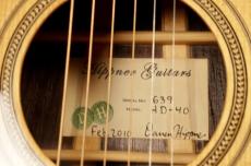 Hippner Guitars HD-40 2010年製 Adirondack Spruce / Brazilian Rosewood USA Hand Made_11