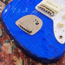 Fender FSR Made in Japan Hybrid II Jazzmaster, Maple Fingerboard, Sapphire Blue Transparent_3