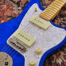 Fender FSR Made in Japan Hybrid II Jazzmaster, Maple Fingerboard, Sapphire Blue Transparent_4