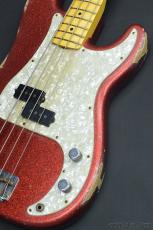 Fender Custom Shop Limited Edition Masterbuilt J Precision Bass King’s Red Sparkle by Greg Fessler_3