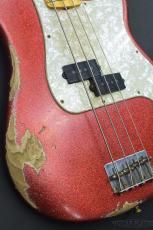 Fender Custom Shop Limited Edition Masterbuilt J Precision Bass King’s Red Sparkle by Greg Fessler_4