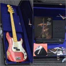 Fender Custom Shop Limited Edition Masterbuilt J Precision Bass King’s Red Sparkle by Greg Fessler_11