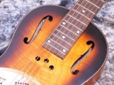 Republic Guitars Parlor Size Miniolian Sunburst / Diamond cone cover_7
