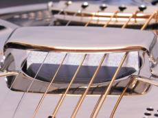 Republic Guitars Parlor Size Miniolian Sunburst / Diamond cone cover_11