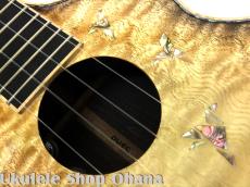 L.Luthier [Sand BSB w/EQ] テナー シダー単板(キルトマホガニーダブルレイヤー)/インディアンローズウッド_11