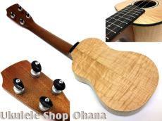 Purity Ukulele H-053] ハーフサイズ カッタウェイ カーリーメイプル_2