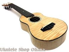 Purity Ukulele H-053] ハーフサイズ カッタウェイ カーリーメイプル_8