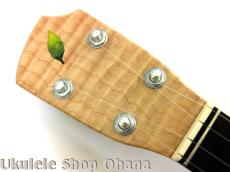 Purity Ukulele H-053] ハーフサイズ カッタウェイ カーリーメイプル_12