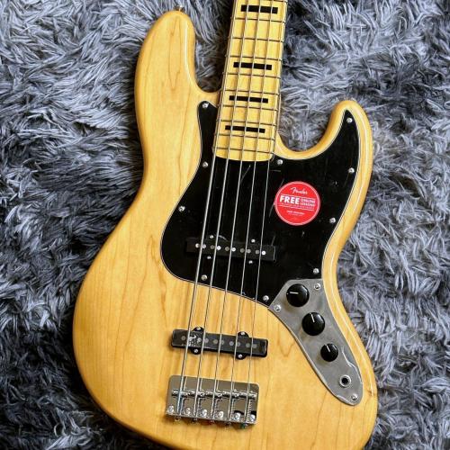 Squier Classic Vibe '70s Jazz Bass V, Maple, Natural 【アウトレット特価】【5弦ベース】