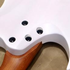 Balaguer Guitars Diablo Standard with Hipshot Hardtail Bridge, Satin Trans White_10