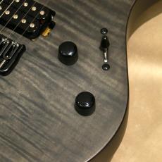 Balaguer Guitars Diablo Standard with Hipshot Hardtail Bridge, Satin Trans Black_8