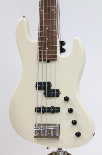 Sadowsky MetroLine 21-Fret Verdine White Artist Line Bass 5ST Alder Morado Solid Olympic White HP