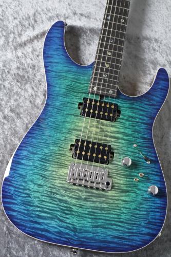 T's Kurosawa Limited DST-Pro24 2H 5A Flame Maple Top/H.Mahogany Ocean Burst #033360 【プロトPU】