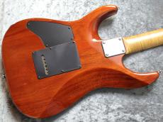 T's DST-Pro24 Carved 5A Quilt Maple Honduras Mahogany Aqua Violet Glow 【現地選定材】_11
