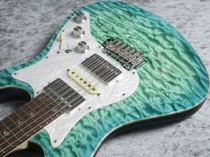 FREEDOM CUSTOM GUITAR RESEARCH Showcase Stock Hydra 24F Quilt Top/Alder Body/ビー玉 #25137151P【カスタム配線】_6