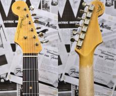 Fender Custom Shop Guitar Planet Exclusive 1960 Stratocaster Journeyman Relic Left Handed -Faded/Aged 3 Color Sunburst-_5
