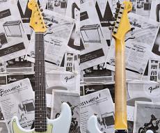 Fender Custom Shop Guitar Planet Exclusive 1960 Stratocaster Journeyman Relic Left Handed -Super Faded/Aged Sonic Blue-_6