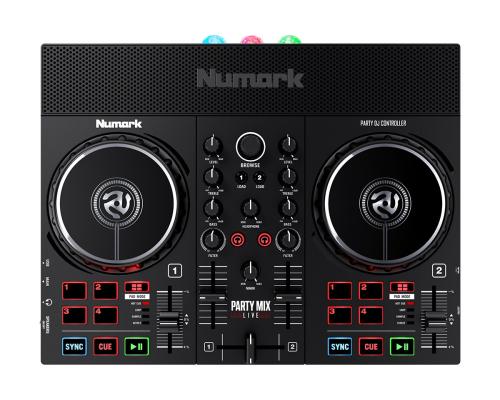 Numark Party Mix Live DJコントローラ- LEDパーティライト搭載 スピーカー内蔵
