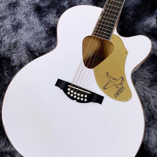 Gretsch G5022CWFE Rancher Falcon Jumbo 12-String Cutaway Electric White【エレアコ】