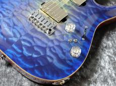 T's DST-Pro24 Carved 5A Quilt Maple Honduras Mahogany Aqua Violet Glow 【現地選定材】_3