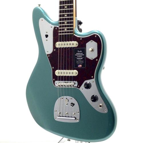 Fender American Professional Classic Jaguar, Rosewood Fingerboard / Faded Sherwood Green Metallic