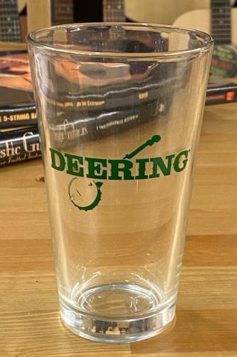 Deering Banjo Logo Pint Glass