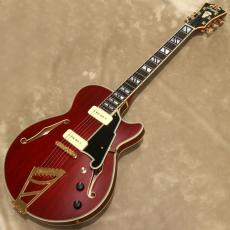 D'Angelico Deluxe Series Deluxe SS P-90 , Satin Trans Wine_2