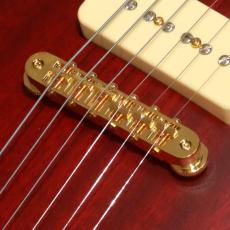 D'Angelico Deluxe Series Deluxe SS P-90 , Satin Trans Wine_7