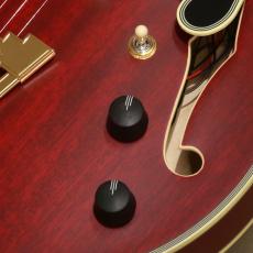 D'Angelico Deluxe Series Deluxe SS P-90 , Satin Trans Wine_9