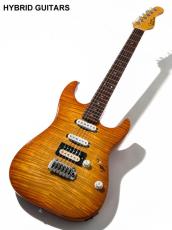 Crews Maniac Sound Custom Stratocaster Type Flame Top Sunburst -_7
